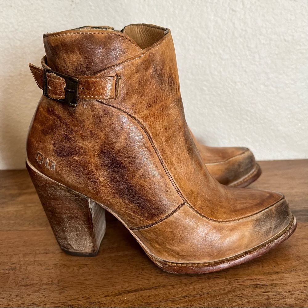 Bed Stu Brown Heeled Boots